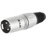 Imagem de Conector XLR Macho 3 Pólos Niquelado HX001M HYX