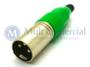Imagem de Conector XLR Macho Solda Fio Para Cabo JD-W9404 - Verde
