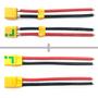 Imagem de Conector XT90S Macho e Fêmea com Fio 10AWG (150mm) - Amass