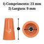 Imagem de Conectores De Torção Laranja 1,5 a 6,0 100 Unidades Elétrico Emenda Isolamento Junção Fios Cabos