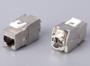 Imagem de Conectores Keystone CAT7 Blindados Triplos - Pacote com 10 Unidades
