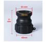 Imagem de Conexão Adaptador Container Ibc 1000l Camlock Engate Rápido 2x2 Polegadas