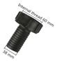 Imagem de Conexão Adaptador Redução Espigão 40mm P/container Ibc