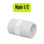 Imagem de Conexões de Água 3/4-1/2 Roscáveis 25mm/20mm Cotovelo - BRANCO R/R - Luva - Tee
