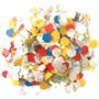 Imagem de Confete para balão, carnaval e festas 100g. pacote  - honey