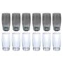 Imagem de Conj 12 Copos de Vidro 370ML 2Cores Transparente Cinza