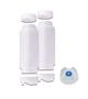 Imagem de CONJ 2 Bisnagas 355 ml (12 Oz) FIFO Bootle Canadá Original Bico NSF Com Válvula Removível AZUL Para Molhos e Caldas de Consistência Grossa