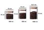Imagem de Conj 3 Potes De Vidro Tatu-bola 1000ml/800ml/600ml -ilc Natu