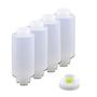 Imagem de Conj 4 Bisnagas 946 ml (32 Oz) FIFO Bootle Canadá Original Bico NSF Com Válvula Removível AMARELA Para Molhos e Caldas de Consistência Média
