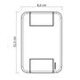 Imagem de Conj 4x2 2 Interruptor Simp 1 Tomada 2P+T 10A Branco TABLET