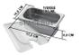 Imagem de CONJ 6 CUBAS Gastronômicas Em INOX GN 1/9x65 mm 590 ml + 6 TAMPAS Em POLI Com ABERTURA Para Colher ZAHAV CAMBRO