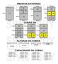 Imagem de CONJ 8 CUBAS Gastronômicas Em INOX GN 1/6x65 mm 900 ml + 8 TAMPAS 1/6 Em POLICARBONATO Com ABERTURA Para COLHERES e CONCHAS SB