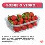 Imagem de Conj 8 Pote Vidro Hermético Marmita Fitness 1520ml Freezer