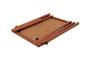 Imagem de Conj. Cavalete Flip Chart Porta Bloco Compacto Quadro Branco Estrutura Cor Mogno c/ Suporte Para Canetas 2515 Souza + Bloco Flip Chart 50 Folhas