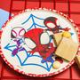 Imagem de Conj. jantar Spider-Man bambu melamina  Durável e sustentável c/ Spidey e amigos incríveis (3pçs)