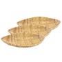 Imagem de Conj Kit Cesto Oval Fruteira Decorativo De Seagrass Fibra Natural Frutos Legumes Estrutura Metálica Multiuso Cozinha Sala Jantar