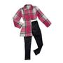 Imagem de Conjuntinho Inverno Infantil Elegante Casaco Calça Mini Diva Moda Blogueirinha