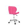 Imagem de Conjunto 02 Cadeiras Office Eiffel Slim Base Giratória - Rosa