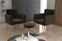 Imagem de Conjunto 02 Poltronas Decorativas e 1 Puff Dallas - Marrom