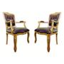 Imagem de Conjunto 02 Poltronas Luis XV Encosto Capitone - Tommy Design