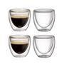Imagem de Conjunto 04 Copos Para Café Com Parede De Vidro Dupla 6138 - Mimo Style