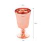 Imagem de Conjunto 06 Taças de Vidro Rosé Gold Metalizado Curves 250ml - Wp Connect