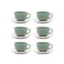 Imagem de Conjunto 06 Xícaras de Chá Linha Samambaia - Referência AO12-1C01 Oxford Porcelana, Xícara para chá Opção de presente, 