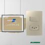 Imagem de Conjunto 1 Interruptor Paralelo 4X2 Champagne 85437 Alumbra