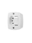 Imagem de Conjunto 1 Interruptor Retangular Simples + 1 Tomada 2P + Terra 6/10A Sobrepor  ILUMI Completo