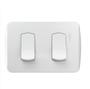 Imagem de Conjunto 1 Interruptor Simples + 1 Interruptor Paralelo 10A Miluz Schneider S3B62090
