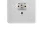 Imagem de Conjunto 1 Interruptor Simples   1 Tomada Com Placa Stylus 2P T 250V/10A Branco 4 X 2 20200 Ilumi