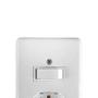 Imagem de Conjunto 1 Interruptor Simples   1 Tomada Com Placa Stylus 2P T 250V/10A Branco 4 X 2 20200 Ilumi