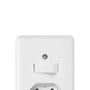 Imagem de Conjunto 1 Interruptor Simples   1 Tomada Com Placa Stylus 2P T 250V/20A Branco 4 X 2 20201 Ilumi