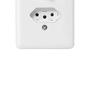 Imagem de Conjunto 1 Interruptor Simples   1 Tomada Com Placa Stylus 2P T 250V/20A Branco 4 X 2 20201 Ilumi