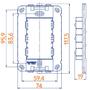 Imagem de Conjunto 1 Interruptor Simples + 2 Interruptor Paralelo 4x2 B3 MarGirius