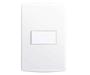 Imagem de Conjunto 1 Interruptor Simples 4X2 Branco Siena 6511 Alumbra
