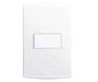 Imagem de Conjunto 1 Interruptor Simples 4x2 Branco Siena 6511 Alumbra