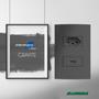 Imagem de Conjunto 1 Interruptor Simples 4X2 Grafite 85485 Alumbra