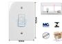 Imagem de Conjunto 1 Interruptor Simples 4x2 Margirius linha Renova