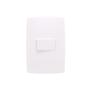 Imagem de Conjunto 1 Interruptor Simples S30 10a 250v com Placa 4x2 Branco - Simon