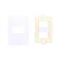 Imagem de Conjunto 1 Interruptor Simples S30 10a 250v com Placa 4x2 Branco - Simon