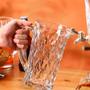 Imagem de Conjunto 1 Jarra Diamante 1L  e 6 Taças Vidro Resistente 300 ML 