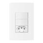 Imagem de Conjunto 1 tomada 2p t 10a   2 interruptor simples sleek margirius