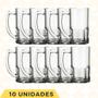Imagem de Conjunto 10 Canecas Vidro Vitamina 320ML Bar Cerveja Resistente