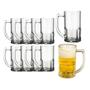 Imagem de Conjunto 10 Canecas Vidro Vitamina 320ML Bar Cerveja Resistente