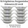 Imagem de Conjunto 10 Frigideiras Pergaminho 22 Cm Com Alças