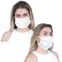Imagem de Conjunto 10 Máscara De Proteção Tecido Lavável Com Forro Duplo Algodão Higiene Cuidado Pessoal Limpeza