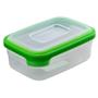Imagem de Conjunto 10 Potinhos Transparente Marmita Com Tampa 500ml Verde
