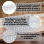 Imagem de Conjunto 12 Cestos Multiuso Empilhável Organizador De Gavetas Lavanderia Prático Versátil Decorativo