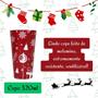 Imagem de Conjunto 12 Copo Decoração De Natal Reutilizáveis Envio Já